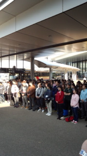 米国研修帰国編in
 成田